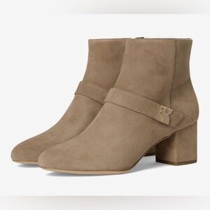 NIB Kate Spade Dakota zip up mid heeled bootie suede rustic brown size 9.5